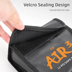 Lipo Battery Safe Bag for DJI Air 3s/Air 3, Explosion-Proof Nylon lithium - Image 4