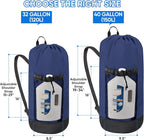 BALEINE 2PK 120L Laundry Bag Backpack, 900D Oxford Fabric Large Travel Laundry - Image 3
