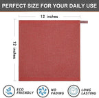 Kitinjoy 100% Cotton Kitchen Dish Cloths, 12 Pack Waffle Weave Ultra Soft - Image 6