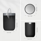 EKO Mini Desk Trash Can with Swing-Top Lid 0.4 Gallon Small Table Round - Image 5