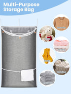 NiHome XXL Hanging Laundry Hamper Bag 39.4"x22.4" - Image 8