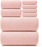 REDKISS Pink Towel Set of 8 by REDKISSOnline