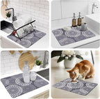LuxStep Dish Drying Mat Super Absorbent Kitchen Counter Mat Rubber Backing - Image 7