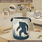 Big Foot Laundry Hamper, Retro Forest Collapsible Laundry Baskets, Waterproof - Image 4