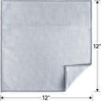 HOMEXCEL Microfiber Glass Cleaning Cloth 12 PK, Lint Free Streak Free, Reusable - Image 7