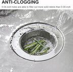 Kitchen Sink Strainer Stainless Steel, LASSHSWA Kitchen Sink Drain Strainer - Image 5