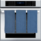 Chambray Light Blue Kitchen Hand Dish Towels: Oversized 28" x 18", 100% Cotton - Image 4