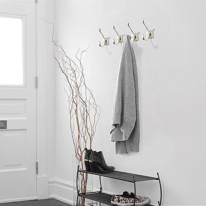 khtumeware Wall Hooks, 5 Pack Coat Hooks Hardware Towel Hooks - Image 4
