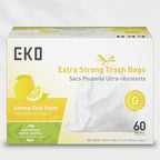 EKO 21 Gallon / 50-90 Liter, Extra-Strong Garbage Bags, Lemon Zest Scent - Image 9