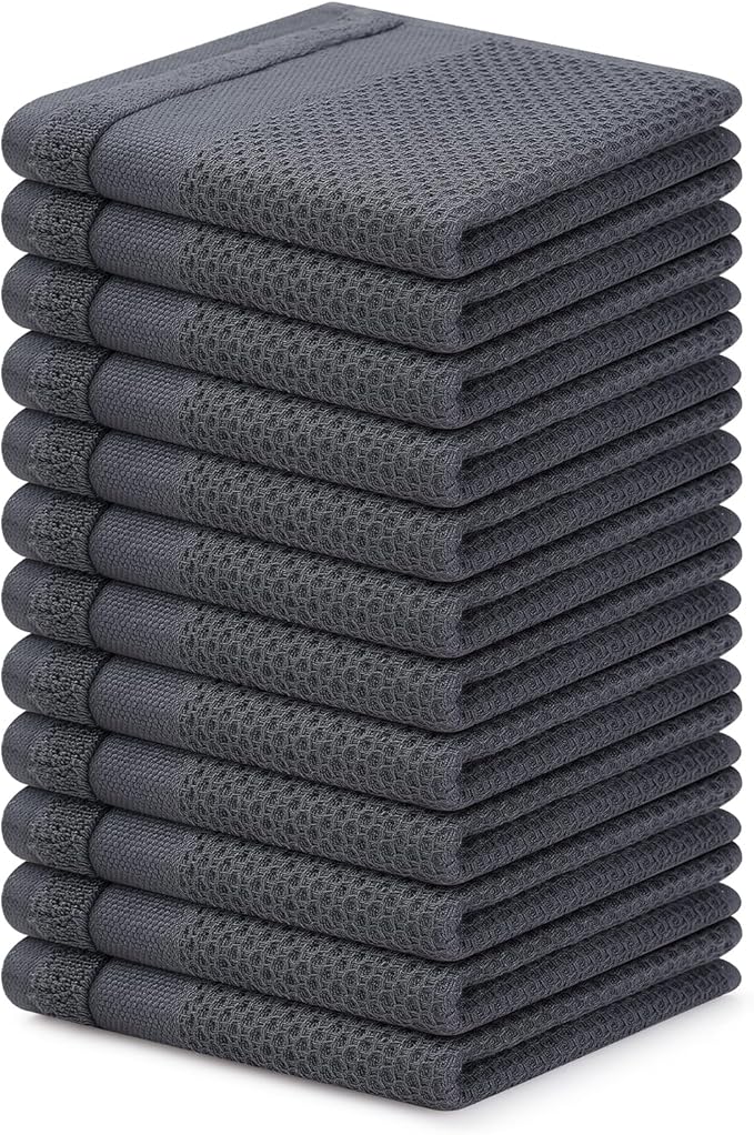 Homaxy 100% Cotton Dish Cloths, 12 Pack by Homaxy