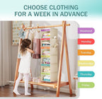 YOUDENOVA 6-Shelf Weekly Hanging Closet Organizer, Weekly Clothes Organizers - Image 5