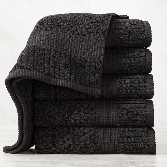 NY Loft 100% Cotton Hand Towel 6 Pack Hand Towel Set | Super Soft & Absorbent - Image 8