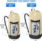 BALEINE 150L Laundry Bag Backpack, 900D Oxford Fabric Large Travel Laundry Bags - Image 3