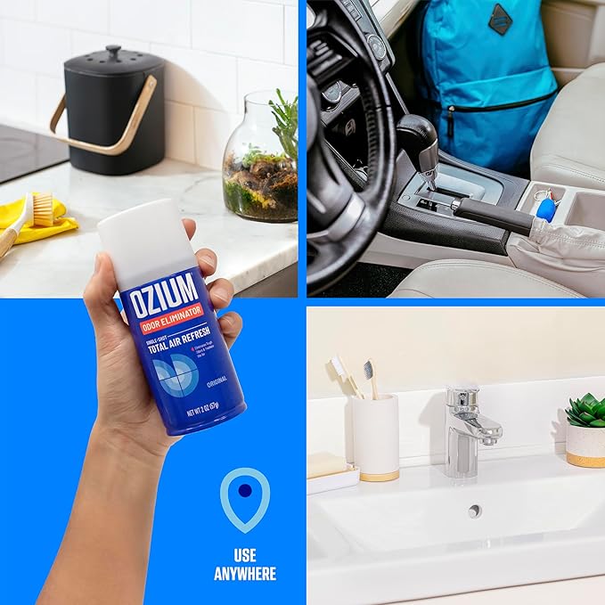 Ozium Air Sanitizer, 2 oz Car Fogger: Single-Shot Smoke Odor Eliminator & Car - Image 4