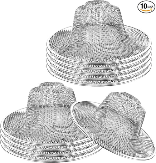 10pcs Mesh Sink Strainer, 4.5" Diameter Stainless Steel Slop Basket Filter Trap by Rainmae