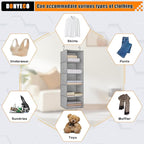 5-Shelf Hanging Storage Closet Organizer, Linen Rv Storage and Organization - Image 8