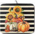 Sunflower Pumpkin Dish Drying Mat by Sweetshow