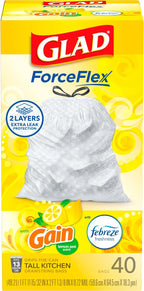 Glad Trash Bags, 13 Gallon, 40 Ct - Image 9