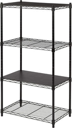 Amazon Basics 2-Shelf Stackable Storage, 13.3" D x 23.2" W x 22.2" H, Black - Image 7