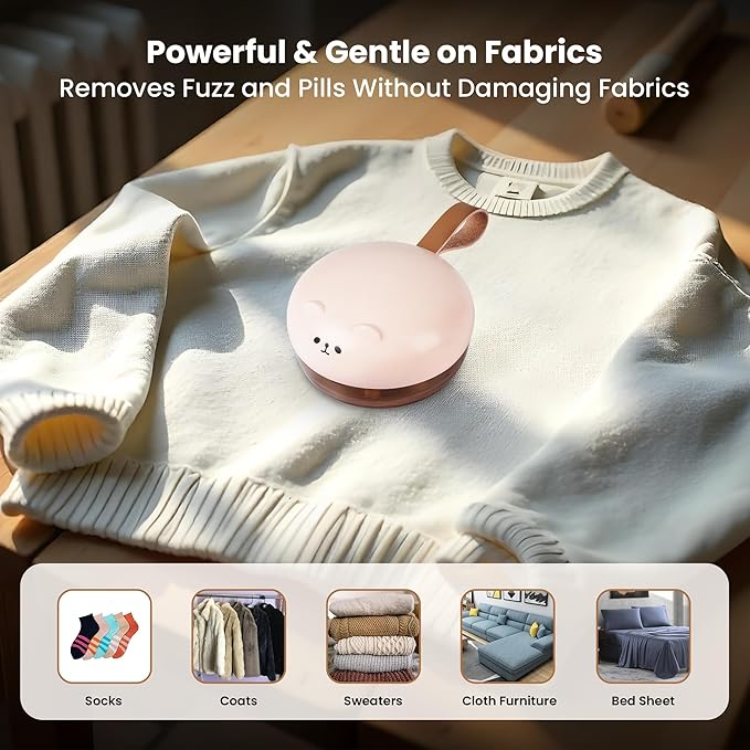 Rechargeable Fabric Shaver for Clothing | Electric Lint Remover for Clothes | - Image 5