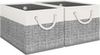 Fab totes Storage Bins, Foldable Storage Baskets by Fabtotes