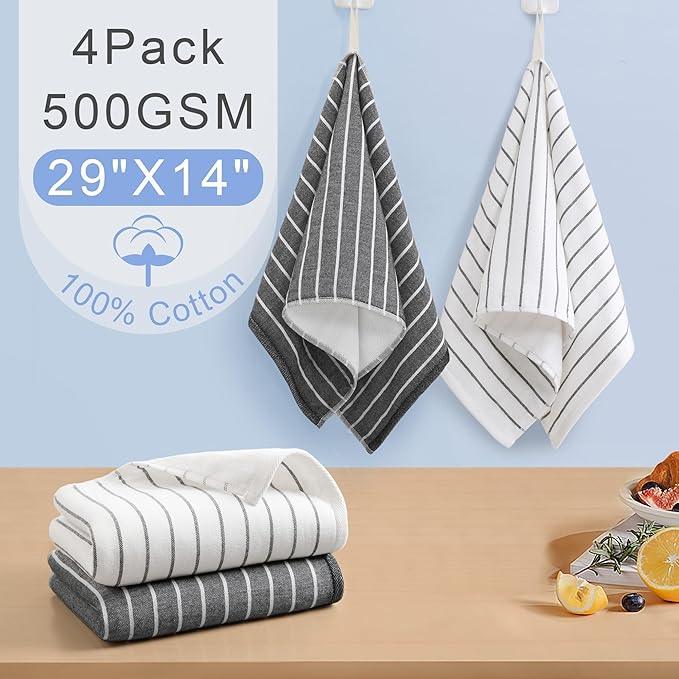 4-Pack Premium Cotton Hand Towels - Image 4