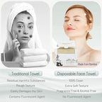 Bamboo Rayon Disposable Face Towel Biodegradable Large Dry Face Wipes 240 Count - Image 4