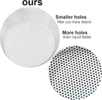 LASSHSWA 2 PCS Kitchen Sink Strainer Stainless Steel, Kitchen Sink Drain - Image 4