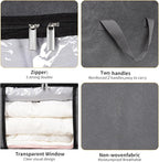 3 Pack Storage Bags, 45L Foldable Clothes Storage Bins - Image 4