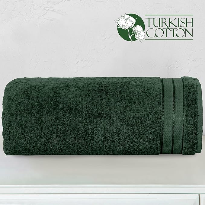 Elegant Comfort Three Line Popcorn Extra Large Luxury Bath Towel - Image 3