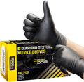 COOLJOB 8 Mil Disposable Nitrile Gloves, Diamond Textured Grip by COOLJOB