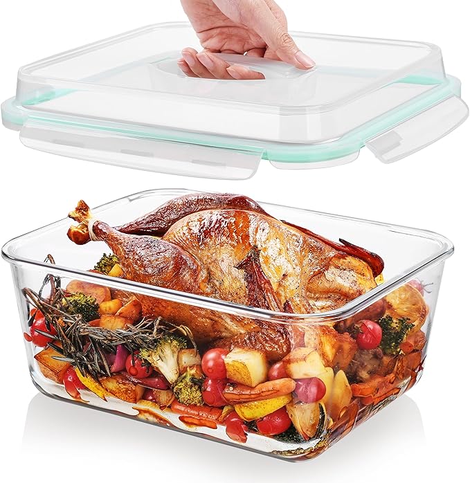 Vtopmart 6.5L/ 220oz/ 27.5cup Extra Large Glass Food Storage Containers by Vtopmart