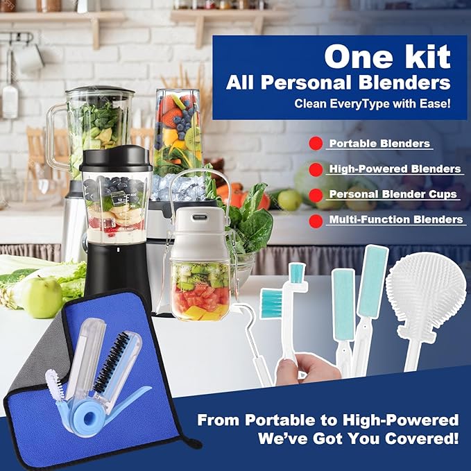 XANGNIER 7 Pcs Personal Blender Cleaning Brush Set - Image 2