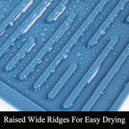 Blue Silicone Dish Drying, Mat Dish Mats - Image 5