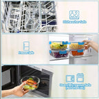 M MCIRCO 30 Pieces Glass Food Storage Containers - Image 4
