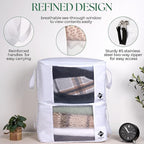 Sweater Storage for Closet – 2 Large Cotton Garment Bags, 30 Cedar Rings - Image 3