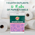 Scotch-Brite Sponge Cloths, and Decorative Cleaning Towel, Dishwasher-Safe - Image 4