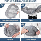Seiritex Mesh Popup Laundry Hamper 3 Compartment Sortable Horizontal - Image 7