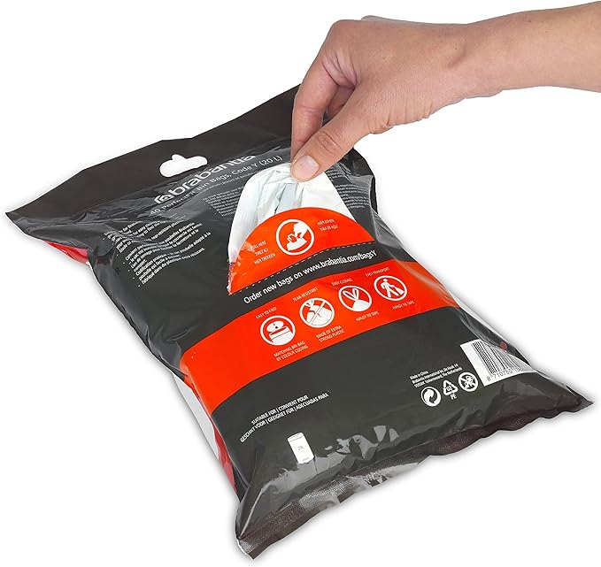 Brabantia PerfectFit Trash Bags Thick Plastic Trash Can Liners - Image 3
