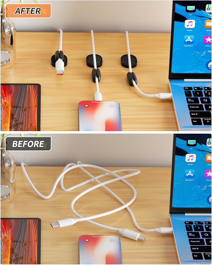 6 Pack Puretor Cord Organizer Holders - Image 4