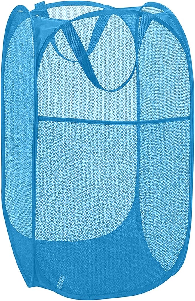Mesh Pop Up Laundry Hamper, Collapsible Laundry Baskets, Foldable Dirty Clothes by Buenod