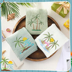 3 Pack Summer Palm Tree Hand Towels - Image 4