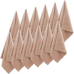 Syhood 12 Pieces Face Wash Cloth 12 x 12 in Makeup Remover Cloths Towel Coral by Syhood