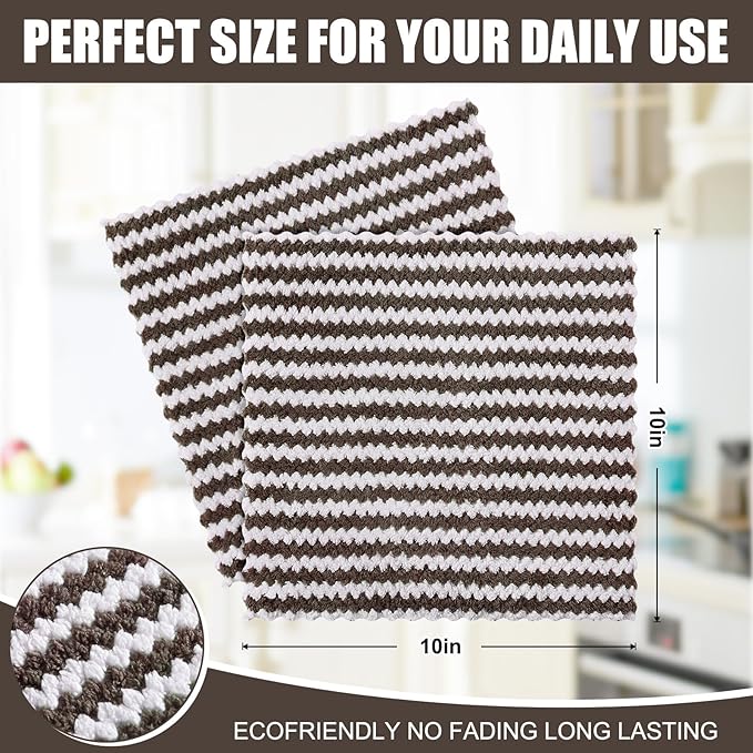 Homaxy 18 Pack Kitchen Dish Cloths, Ultra Soft and Absorbent Dish Towels - Image 5