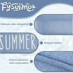 3Pcs Summer Hand Towels Cotton Embroidered Bathroom Towel 3 Colors Absorbent - Image 3