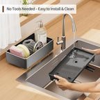 MOUKABAL Sponge Holder for Kitchen Sink – Rustproof Stainless Steel, 360° - Image 5