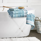 SKL Home Seabrook Stripe 100% Cotton Premium Bath Towel, 550 GSM, Soft & - Image 4