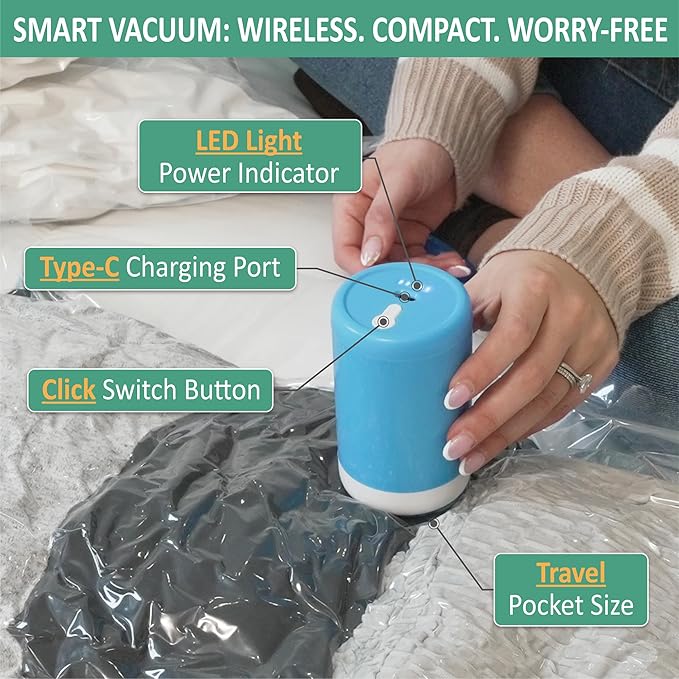 Cozy Essential Travel Vacuum Storage Bags - Image 5
