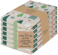 Urban Villa Kitchen Towels Christmas Green Trees Print Premium Quality by CottonTrends