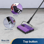 Yocada Carpet Sweeper Cleaner Manual Household Sweeper - Image 5